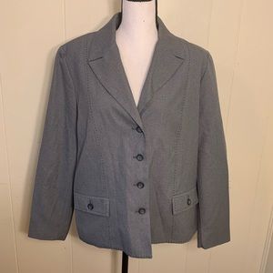 ALFRED DUNNER Blazer Gray Lined 16 Plus NWOT
